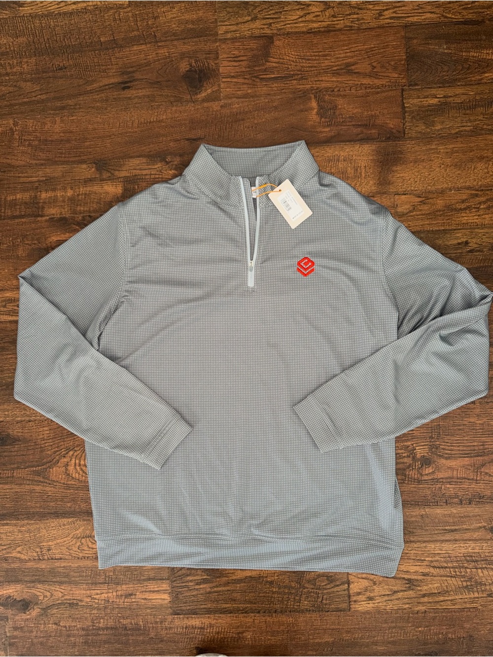 NWT Peter Millar Perth Sugar Stripe Performance Quarter-Zip